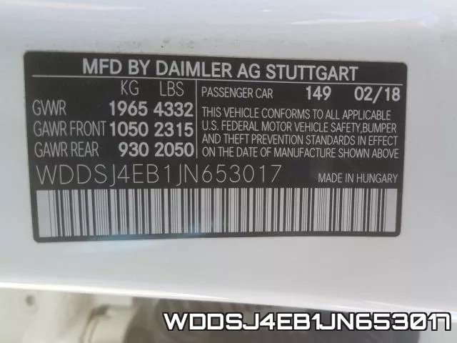 WDDSJ4EB1JN653017 фото 2