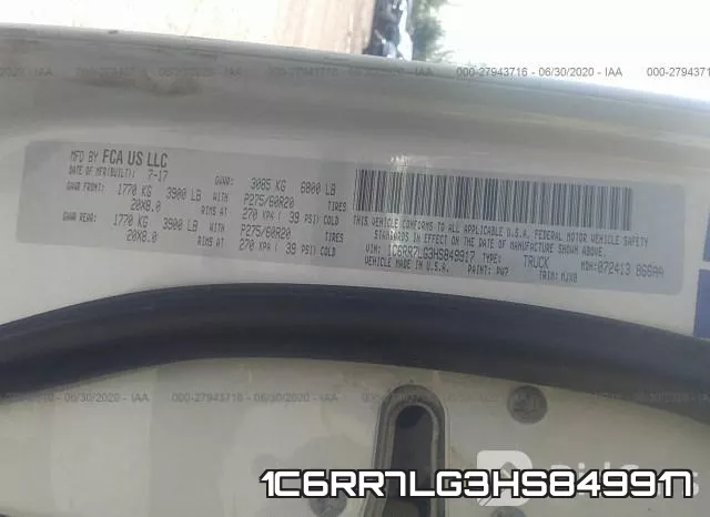 1C6RR7LG3HS849917 фото 10