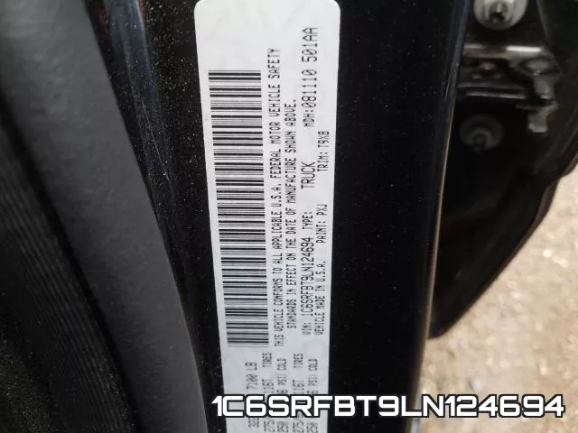 1C6SRFBT9LN124694 фото 2