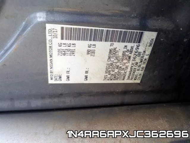 1N4AA6APXJC362696 фото 2