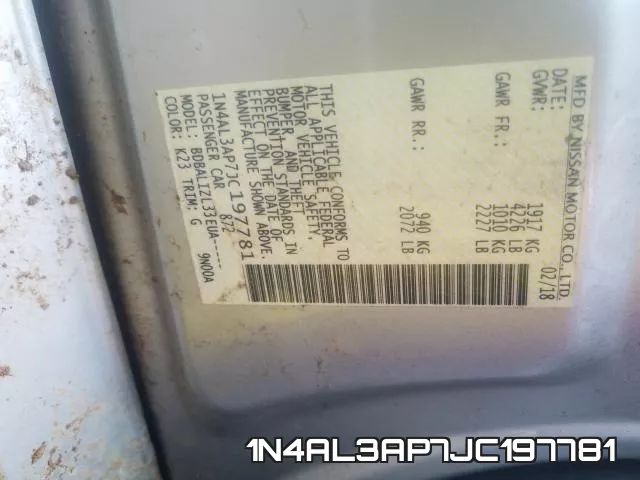 1N4AL3AP7JC197781 фото 2