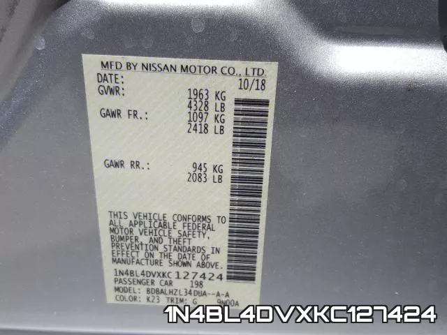 1N4BL4DVXKC127424 фото 2