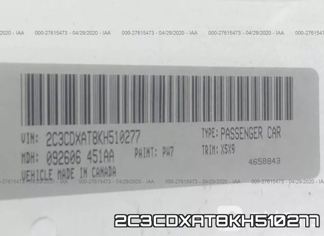 2C3CDXAT8KH510277 фото 10