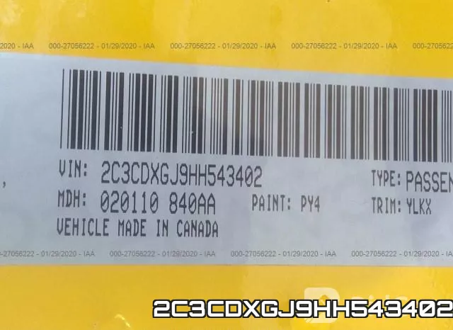 2C3CDXGJ9HH543402 фото 10