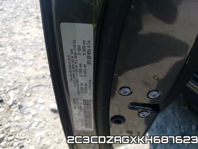 2C3CDZAGXKH687623 фото 2