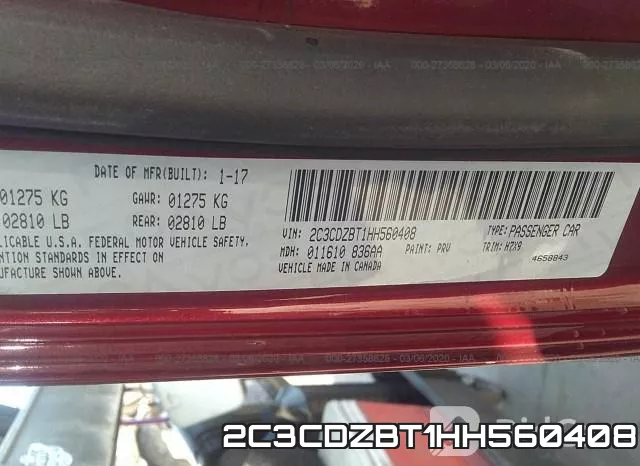 2C3CDZBT1HH560408 фото 10