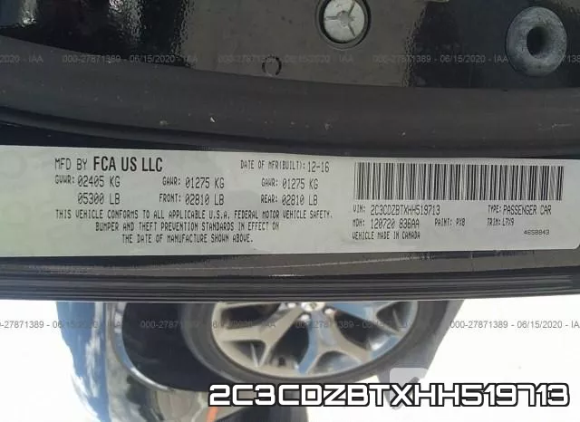2C3CDZBTXHH519713 фото 10