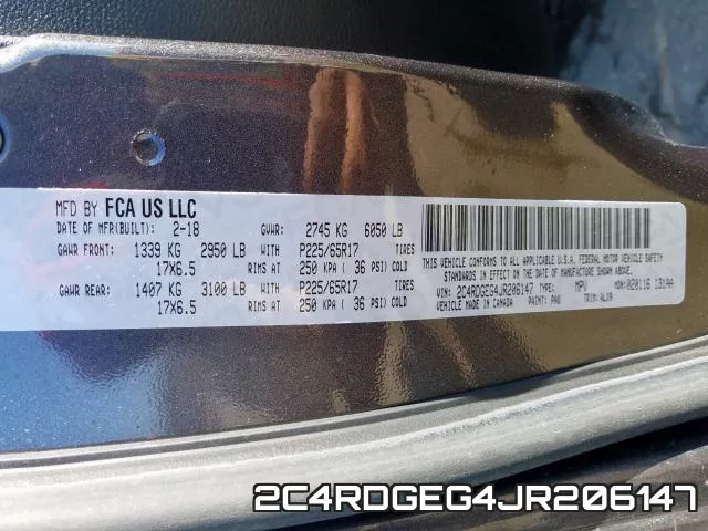 2C4RDGEG4JR206147 фото 2
