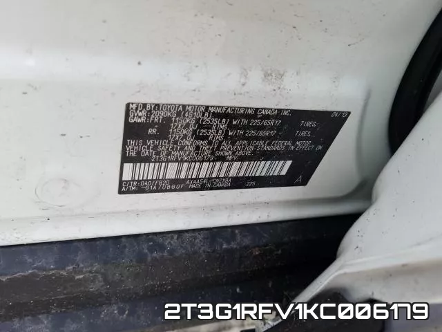 2T3G1RFV1KC006179 фото 2
