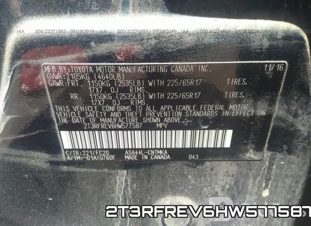 2T3RFREV6HW577587 фото 10