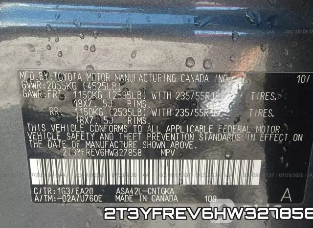 2T3YFREV6HW327858 фото 10