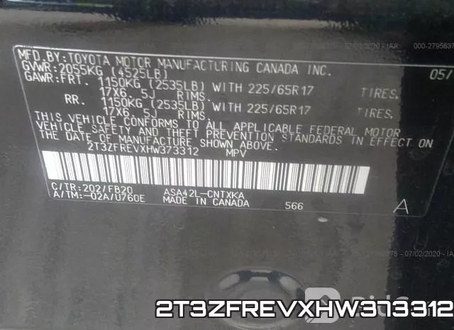 2T3ZFREVXHW373312 фото 10