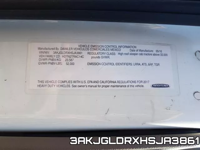 3AKJGLDRXHSJA3861 фото 2