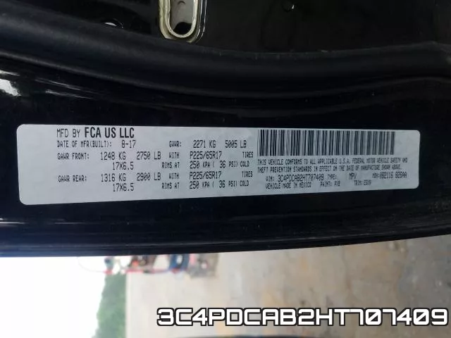 3C4PDCAB2HT707409 фото 2