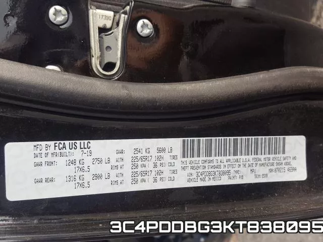 3C4PDDBG3KT838095 фото 2