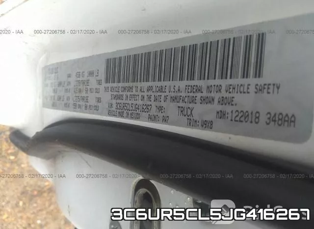 3C6UR5CL5JG416267 фото 10