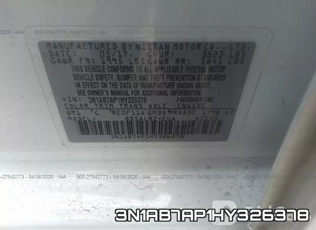 3N1AB7AP1HY326378 фото 10