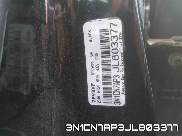 3N1CN7AP3JL803377 фото 2