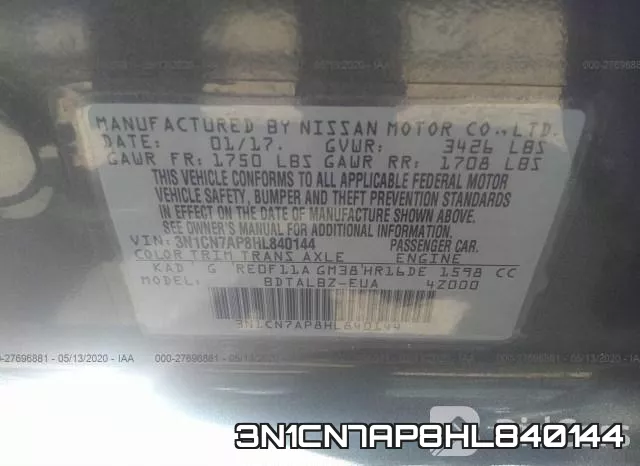 3N1CN7AP8HL840144 фото 10