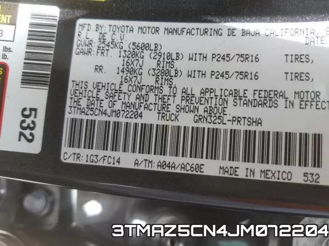 3TMAZ5CN4JM072204 фото 2