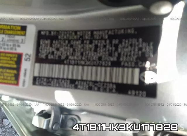 4T1B11HK3KU177828 фото 9