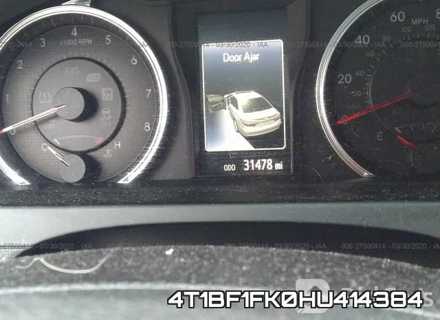 4T1BF1FK0HU414384 фото 8