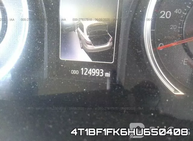 4T1BF1FK6HU650408 фото 8