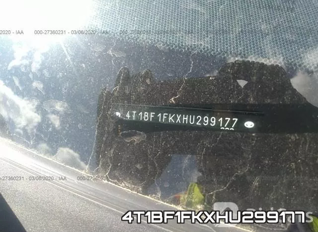 4T1BF1FKXHU299177 фото 10