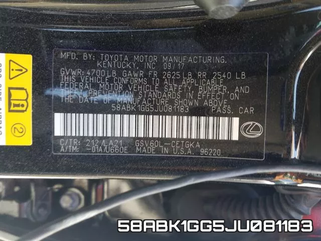 58ABK1GG5JU081183 фото 2