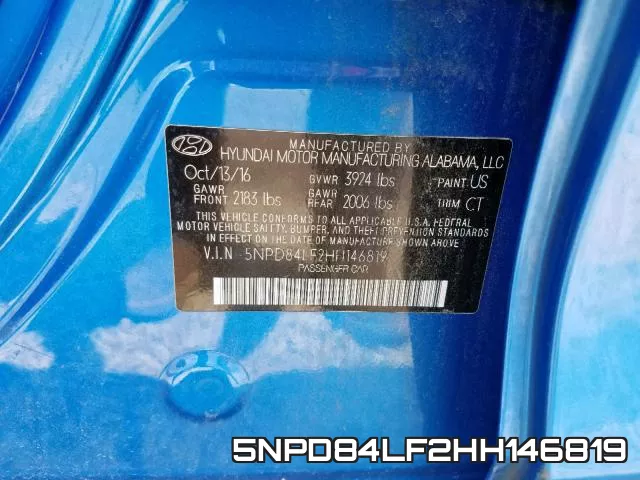 5NPD84LF2HH146819 фото 2