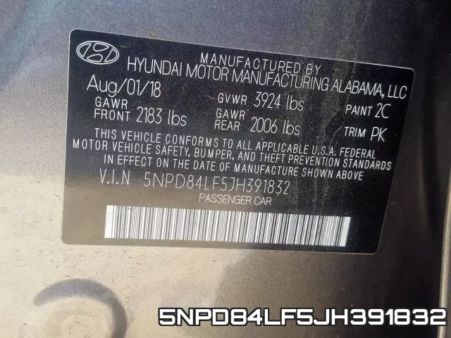 5NPD84LF5JH391832 фото 2