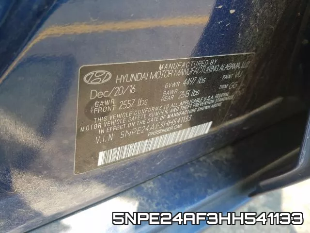 5NPE24AF3HH541133 фото 2