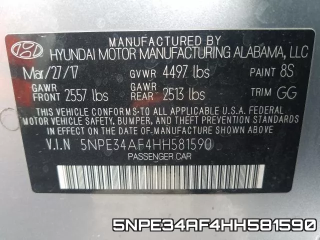 5NPE34AF4HH581590 фото 2