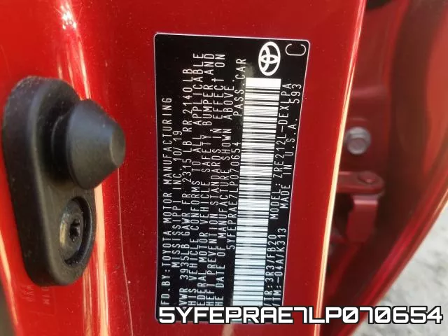 5YFEPRAE7LP070654 фото 2