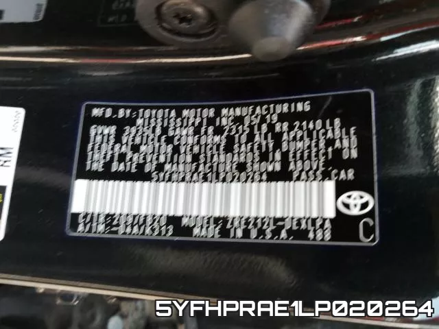 5YFHPRAE1LP020264 фото 2