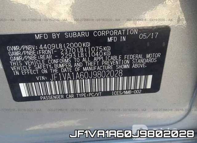 JF1VA1A60J9802028 фото 10