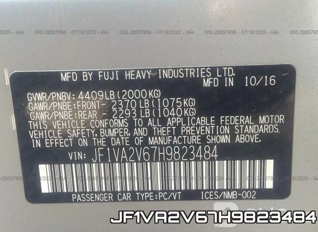 JF1VA2V67H9823484 фото 9