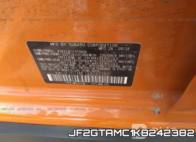 JF2GTAMC1K8242382 фото 10