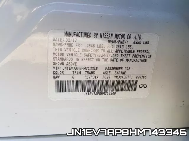 JN1EV7AP8HM743346 фото 2