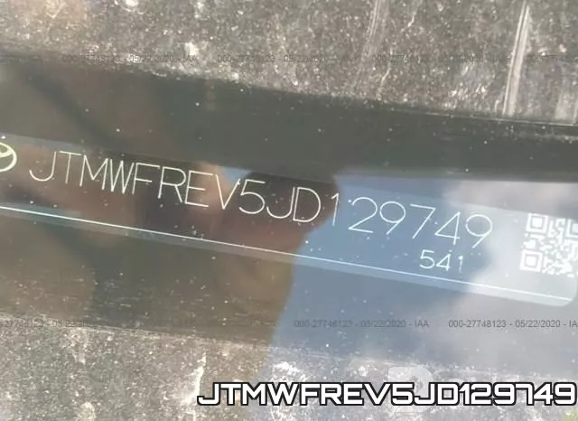 JTMWFREV5JD129749 фото 10