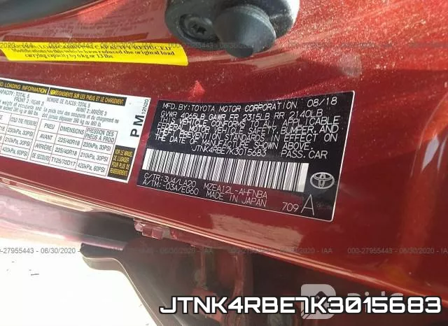 JTNK4RBE7K3015683 фото 10