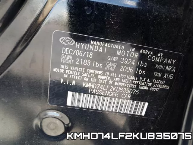 KMHD74LF2KU835075 фото 2