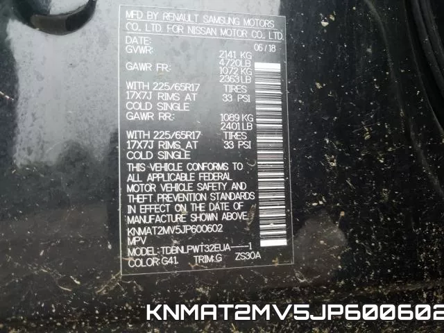 KNMAT2MV5JP600602 фото 2