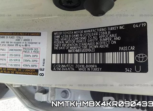 NMTKHMBX4KR090433 фото 10