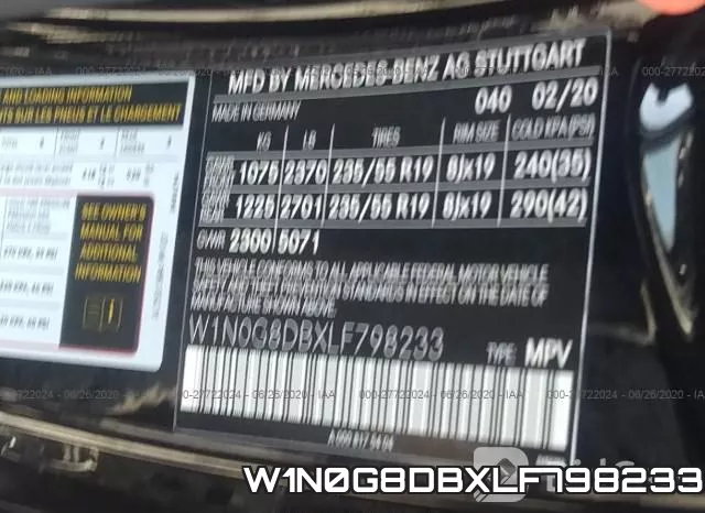 W1N0G8DBXLF798233 фото 10