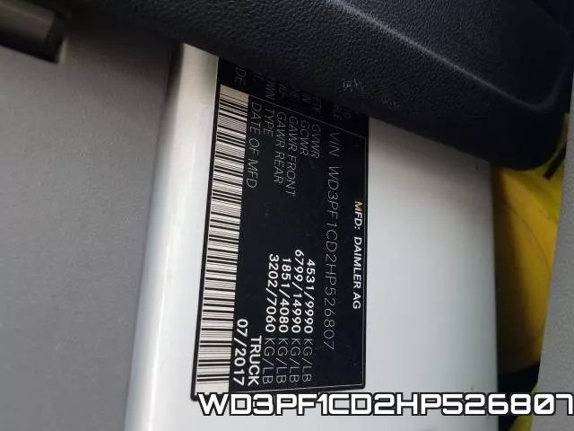 WD3PF1CD2HP526807 фото 2