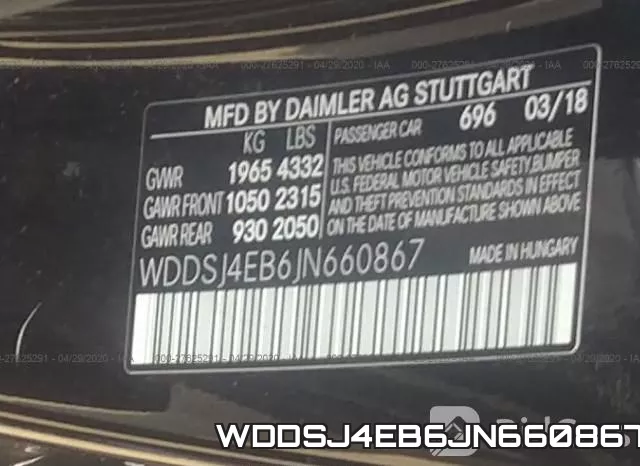 WDDSJ4EB6JN660867 фото 10