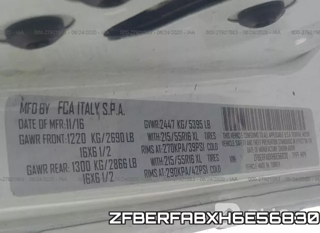 ZFBERFABXH6E56830 фото 10