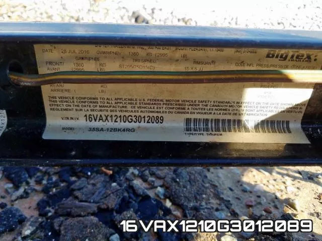 16VAX1210G3012089 фото 2