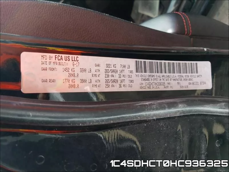 1C4SDHCT0HC936325 фото 2
